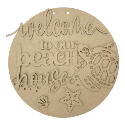 Welcome to Our Beach House Hanger