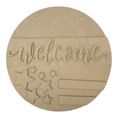 Welcome Flag Hanger