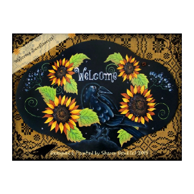 Welcome Sunflowers Pattern by Sharon Bond