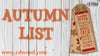 Autumn List Stencil