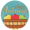 Hello Autumn Apple Basket Hanger
