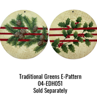 4" Round Ornament - 20 Pack