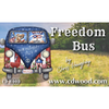 Freedom Bus Plaque Plaque Pattern by Chris Haughey
