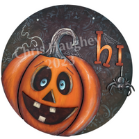 Hi There Pumpkin Door Hanger E-Pattern by Chris Haughey