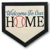 Welcome Home - Baseball Stencil