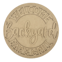 Backyard Bar & Grill Door Hanger Kit