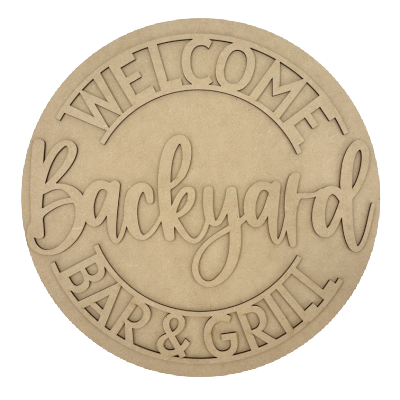 Backyard Bar & Grill Door Hanger Kit