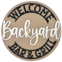 Backyard Bar & Grill Door Hanger Kit