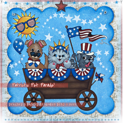 Patriotic Pet Parade E-Pattern By Sharon Bond