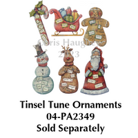 Snowman Tinsel Tune Ornament