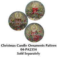 Christmas Candle Ornaments Bundle PA2354