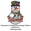 Snowman Greeting Door Hanger Bundle PA2355