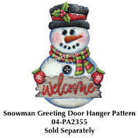 Snowman Greetings Hanger Kit