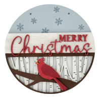Merry Christmas Cardinal Stacker Ornament Kit