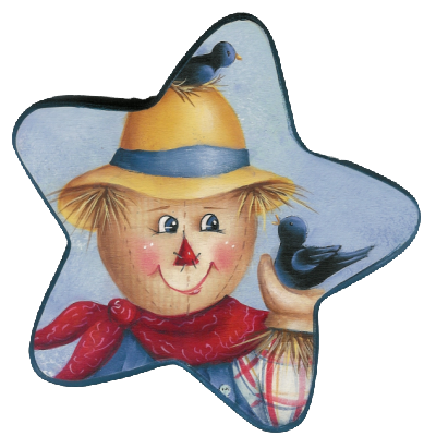 Scarecrow Star Candy Dish E-Pattern By Annette Dozier