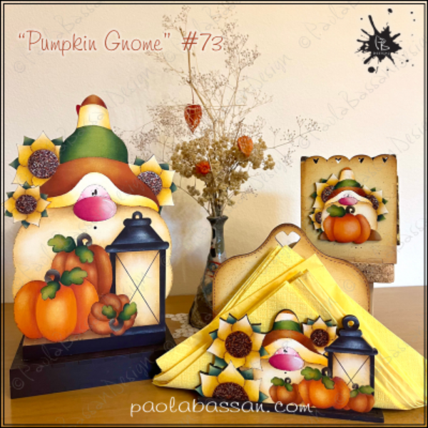 Pumpkin Gnome E-Pattern By Paola Bassan