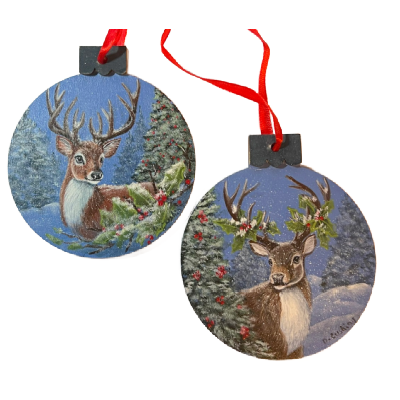 Reindeer and Holly E-Pattern By Debbie Cushing