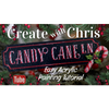 Candy Cane Lane Street Sign E-Pattern by Chris Haughey