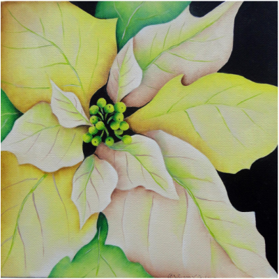 Yellow Poinsettia E-Pattern by Sue Cochrane