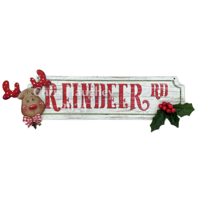 Reindeer Road Street Sign E-Pattern by Chris Haughey