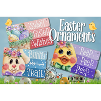 Easter Book Stack Ornaments E-Pattern by Chris Haughey