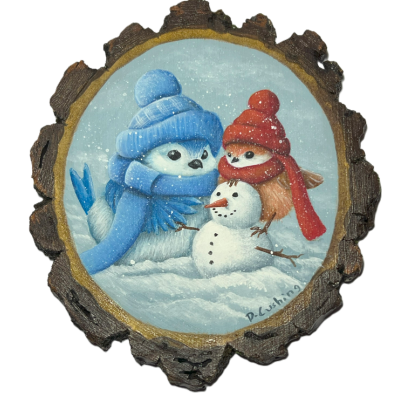 Blu and Ginger's Snowman E-Pattern By Debbie Cushing