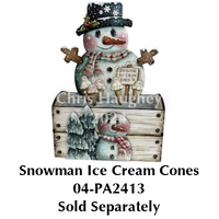 Snowman Insert for Large Treat Box Kit