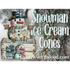 Snowman Ice Cream Cones E-Pattern by Chris Haughey