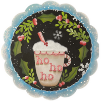 Ho Ho Ho Christmas Plate  E-Pattern By Liz Vigliotto