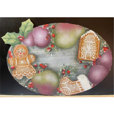 Ginger and Fruit Holiday Platter  E-Pattern By Liz Vigliotto
