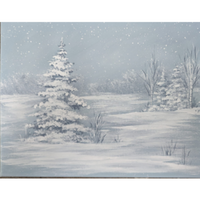 Blue Winter Scene E-Pattern by Wendy Fahey