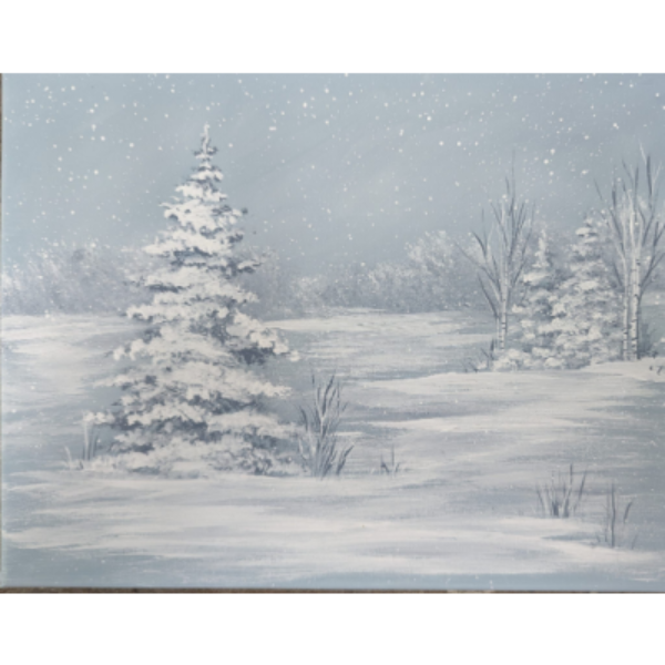 Blue Winter Scene E-Pattern by Wendy Fahey