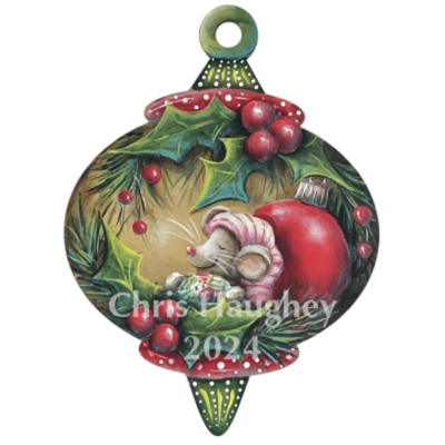 Not a Creature Stirring Ornament Pattern by Chris Haughey