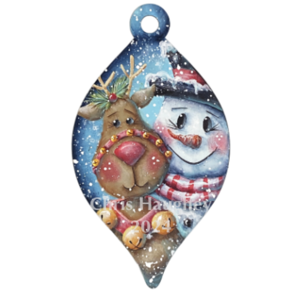 Selfie with Rudolph Ornament Pattern by Chris Haughey