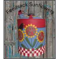 Feedsack Sunflowers E-Pattern by Vicki Saum