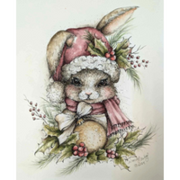 Holly The Christmas Bunny E-Pattern by Wendy Fahey