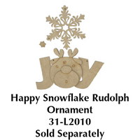 Happy Snowflake Rudolph Ornament E-Pattern By Paola Bassan