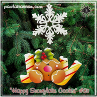 Happy Snowflake Cookie Ornament E-Pattern By Paola Bassan