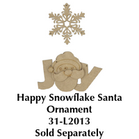 Happy Snowflake Santa Ornament E-Pattern By Paola Bassan