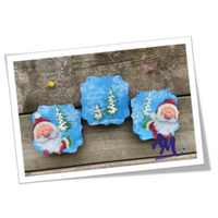 Season's Greetings Santa Ornaments E-Pattern by Anita Morin