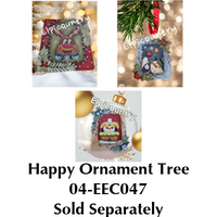 Poinsettia Border Ornament