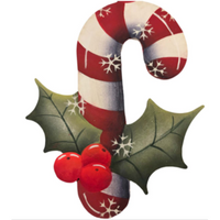 Candy Cane and Holly  E-Pattern By Liz Vigliotto