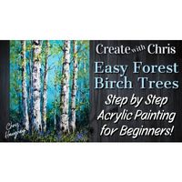Easy Forest Birch Trees E-Pattern by Chris Haughey EPA2518
