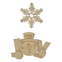Happy Snowflake Frosty Ornament