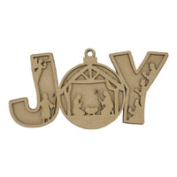 2pc Joy Manger Ornament