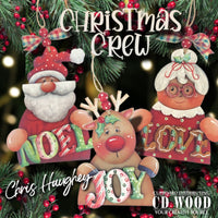 Reindeer Christmas Crew Ornament