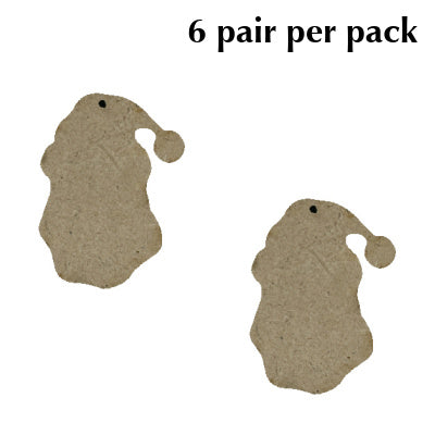 Santa Head Earrings