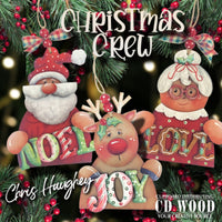 Christmas Crew Ornaments Pattern by Chris Haughey