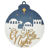 O Holy Night Scene  Door Hanger