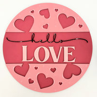 Hello Love Door Hanger
